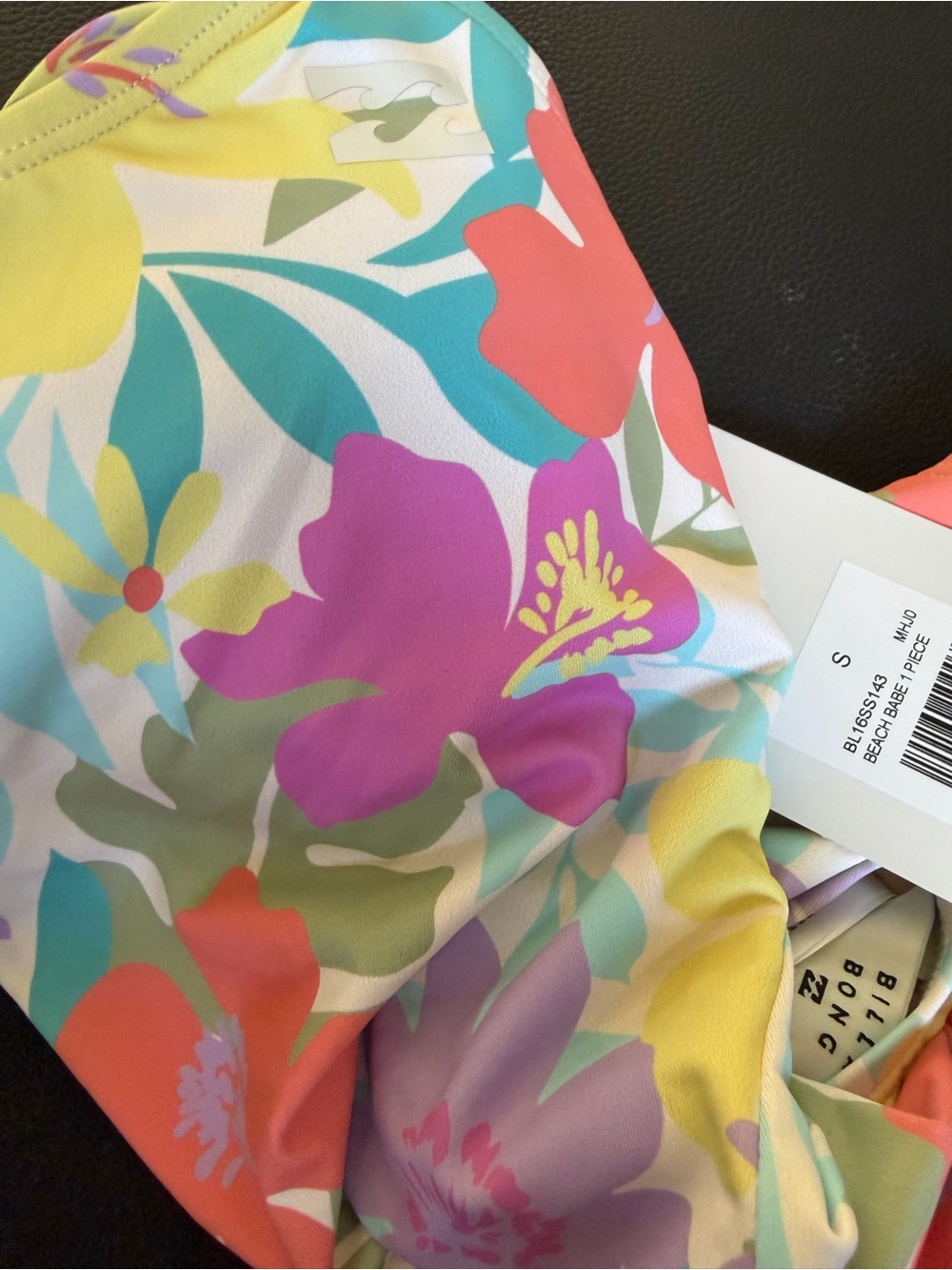 Billabong Pastel Floral Scoop-Back One-Piece Swimsuit - Picture 4 of 4